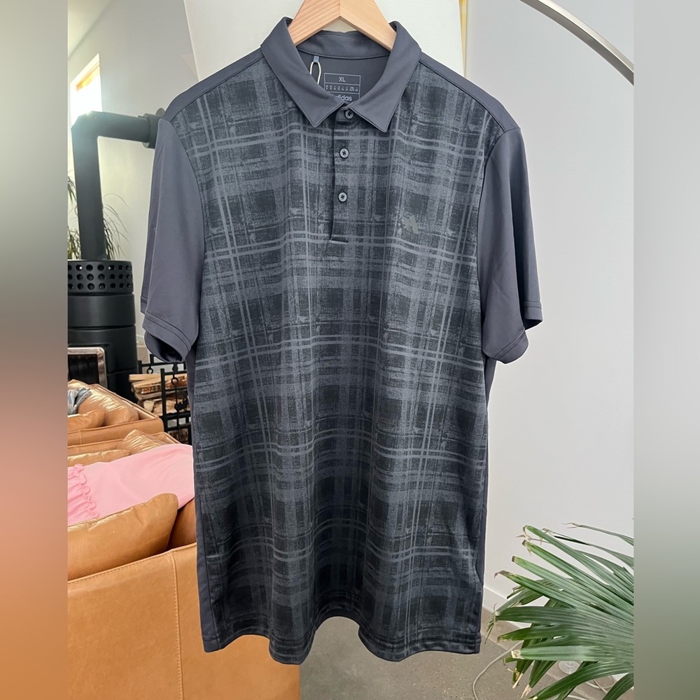 NWT Adidas Front Polo Shirt